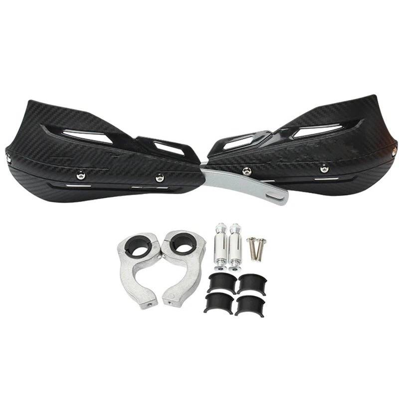 Motorrad Handschützer Motorrad-Handschutz Universal-Handschutz Abdeckung Griff-Montage-Sets Handschutz Passend Für Alle Dirt-Bikes Motorrad-Lenkerhandschützer(Black) von YUCHUJCGSS