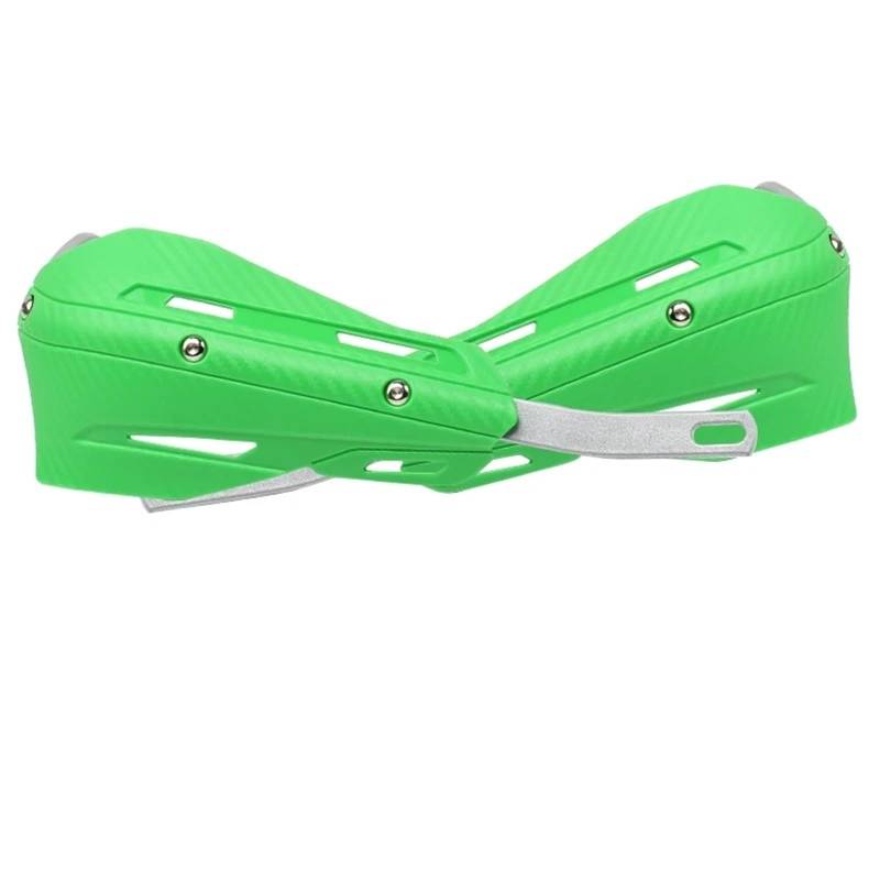 Motorrad Handschützer Universal Motorrad 22mm 28mm Hand Schutz Kunststoff + Aluminium Handschutz Protector Schutz Abdeckung Motorrad Handschützer Handprotektoren(Green) von YUCHUJCGSS