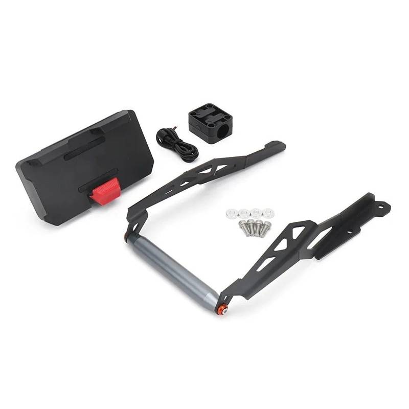 Motorrad Navigationshalterung Für CFMOTO Für 800MT 2023 Motorrad Zubehör Telefon Halter Unterstützung GPS Navigation Halterung GPS Halterung(Set - 22MM) von YUCHUJCGSS