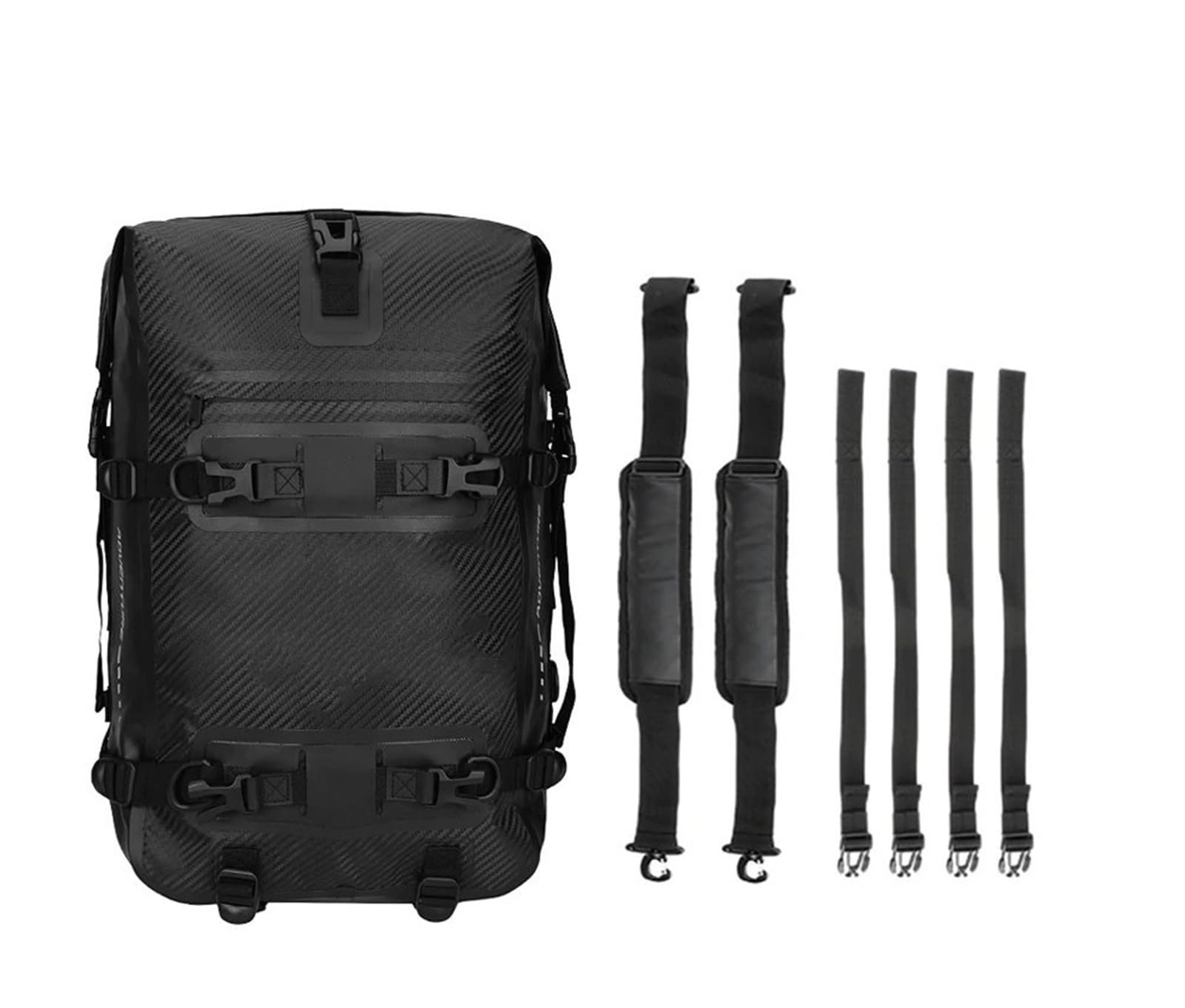 Motorradrahmen Tasche Für CRF1000L Motorrad Dry Bag Crash Bar Taschen Rahmen Crash Bars Motorrad Sturzbügeltasche(30L Carbon Pattern) von YUCHUJCGSS