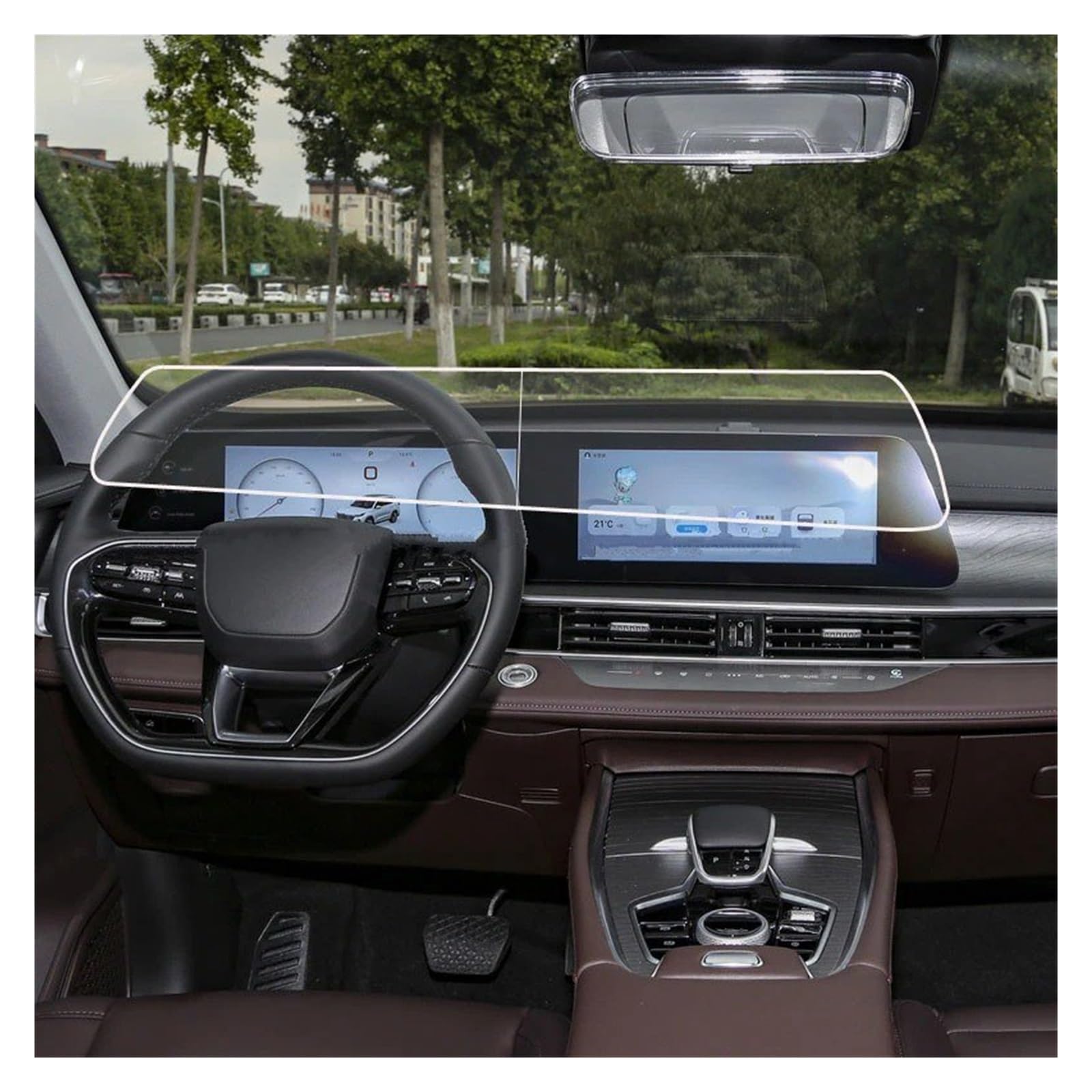 Navigation Displayschutzfolie Für Chery Für Tiggo 8 Für Pro Für Max 2023 2024 Gehärtetem Glas Screen Protector Film Auto Radio GPS Und Armaturenbrett Anti-Scratch Navigation Schutzfolie von YUCHUJCGSS