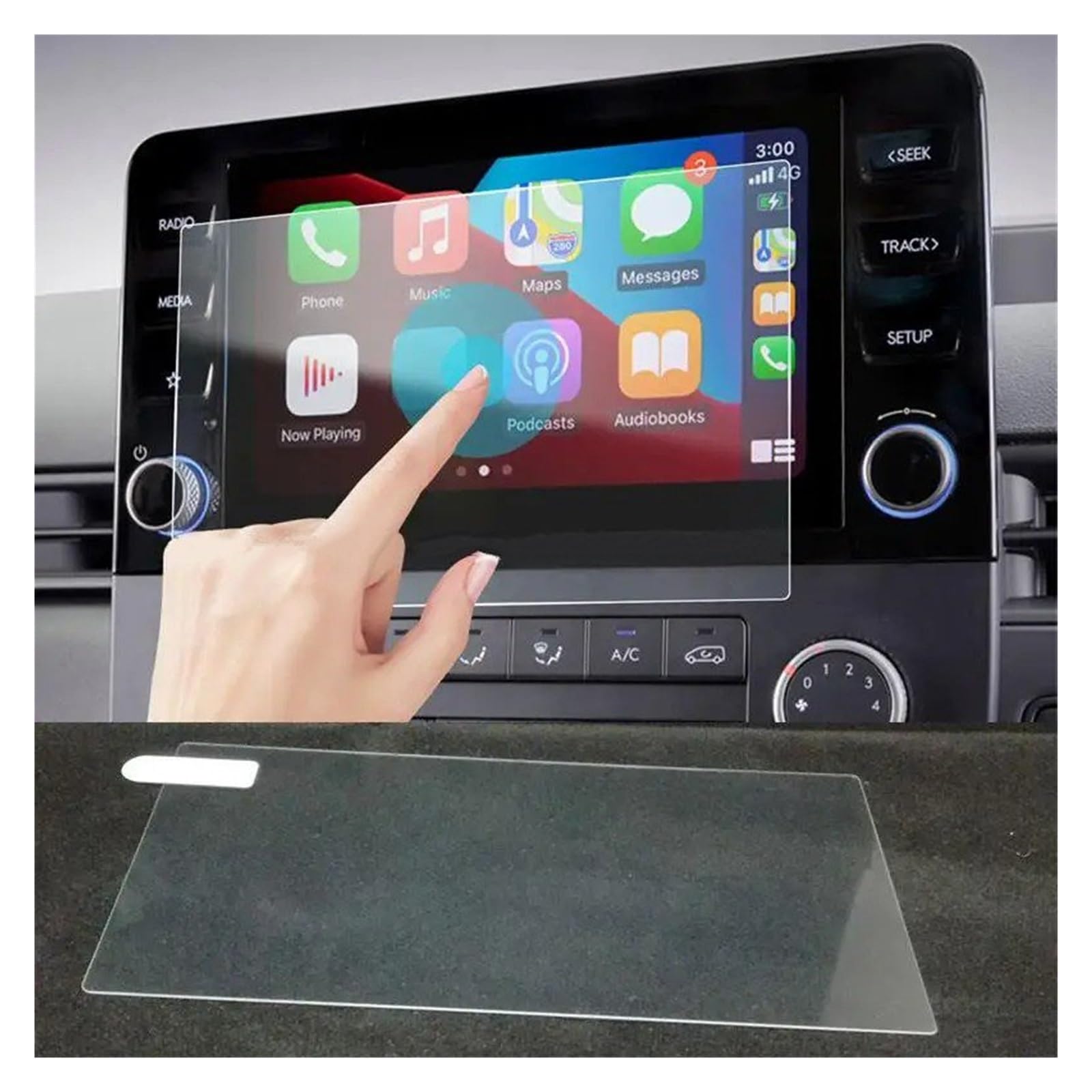 Navigation Displayschutzfolie Für Hyundai Für Staria 2022 Gehärtetem Glas Screen Protector Auto Infotainment Radio GPS Konsole Navigation Navigation Schutzfolie(8 inch GPS) von YUCHUJCGSS