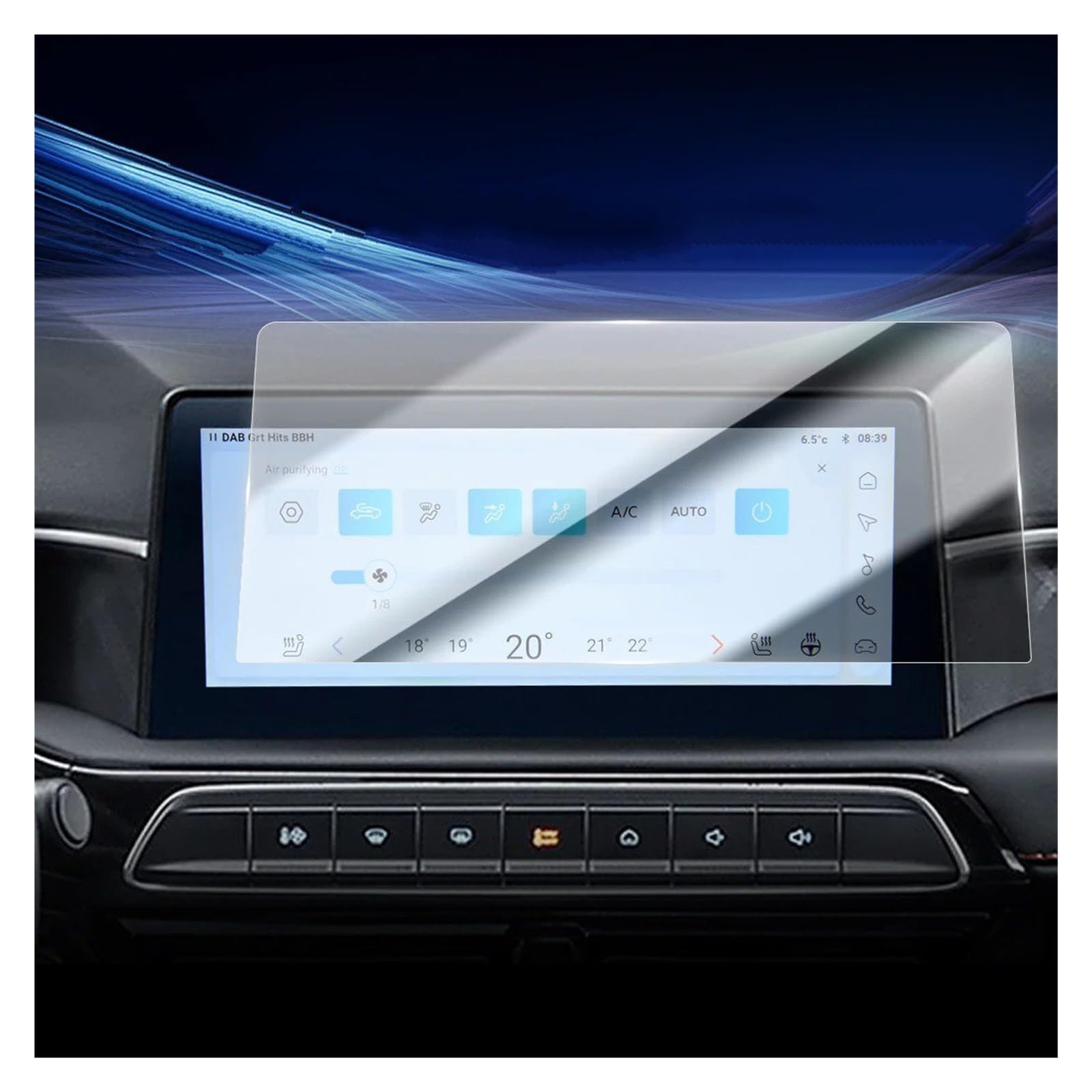 Navigation Displayschutzfolie Für MG 3 2023 2024 Carplay Screen Protector Gehärtetem Glas Schutz Film Navigator Schutz Auto Aufkleber Auto Navigation Schutzfolie(for 23 HD) von YUCHUJCGSS