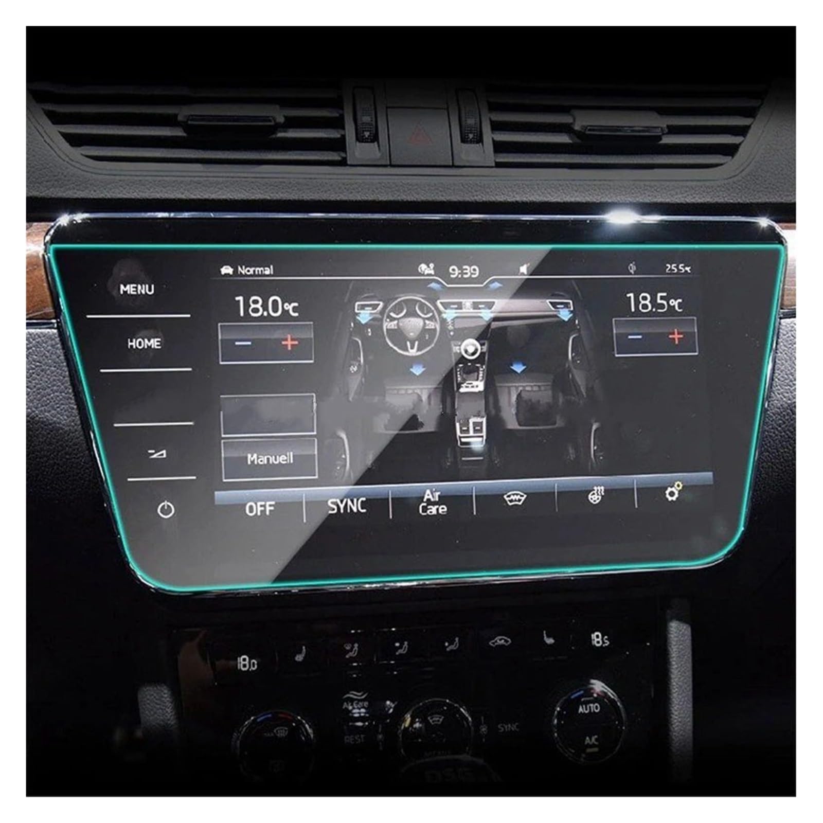 Navigation Displayschutzfolie Für Skoda Für Superb 2018-2023 Schutz Film 8 Zoll 9,2 Zoll Auto GPS Navigation LCD Bildschirm Anti-Scratch Innen Navigation Schutzfolie(9.2 Inch 1PCS) von YUCHUJCGSS