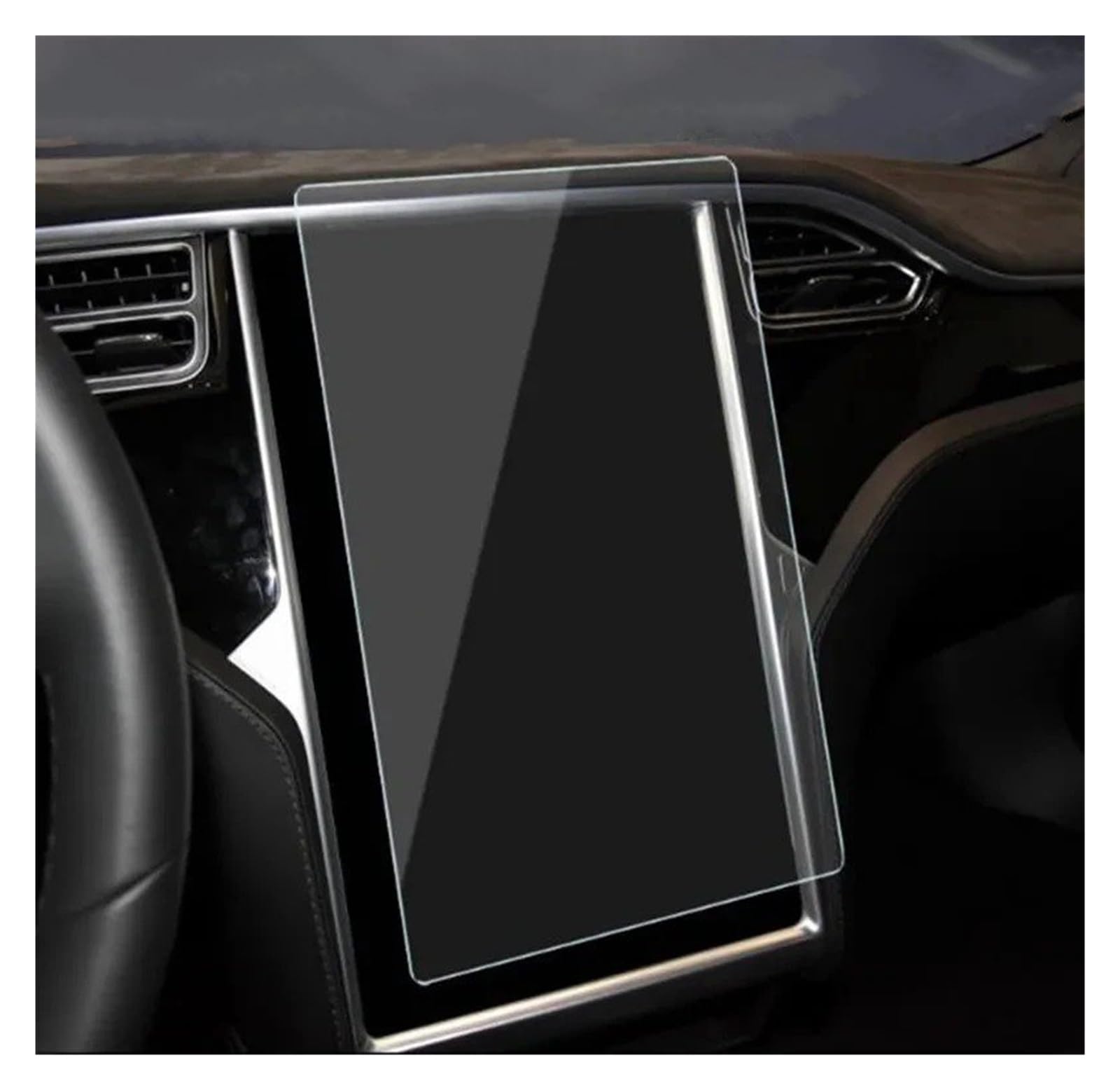 Navigation Displayschutzfolie Für Tesla Für Modell S 2016-2023 Auto GPS Navigation Film LCD Bildschirm Gehärtetes Glas Schutz Film Anti-Scratch Dekoration 17 Zoll Navigation Schutzfolie von YUCHUJCGSS