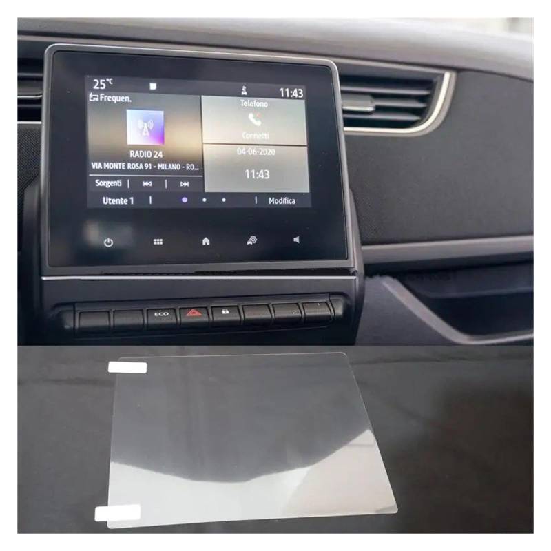 Navigation Displayschutzfolie Für Zoe Für Easy Für Link 2020-2023 Displayschutzfolie 7 Zoll Auto Infotainment GPS Navigation Navigation Schutzfolie von YUCHUJCGSS