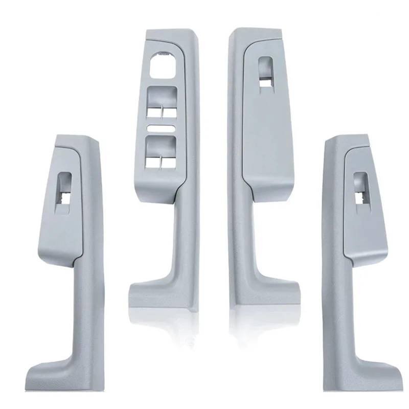 PanelMittelkonsole Für Skoda Für Superb 2008-2013 4 Stück Beige Grau Schwarz Vorne Hinten Türinnengriff Armlehnenrahmen Schalter Bedienfeldverkleidung 3TD867157 Auto Mittelkonsole Dekor(Grey Set) von YUCHUJCGSS