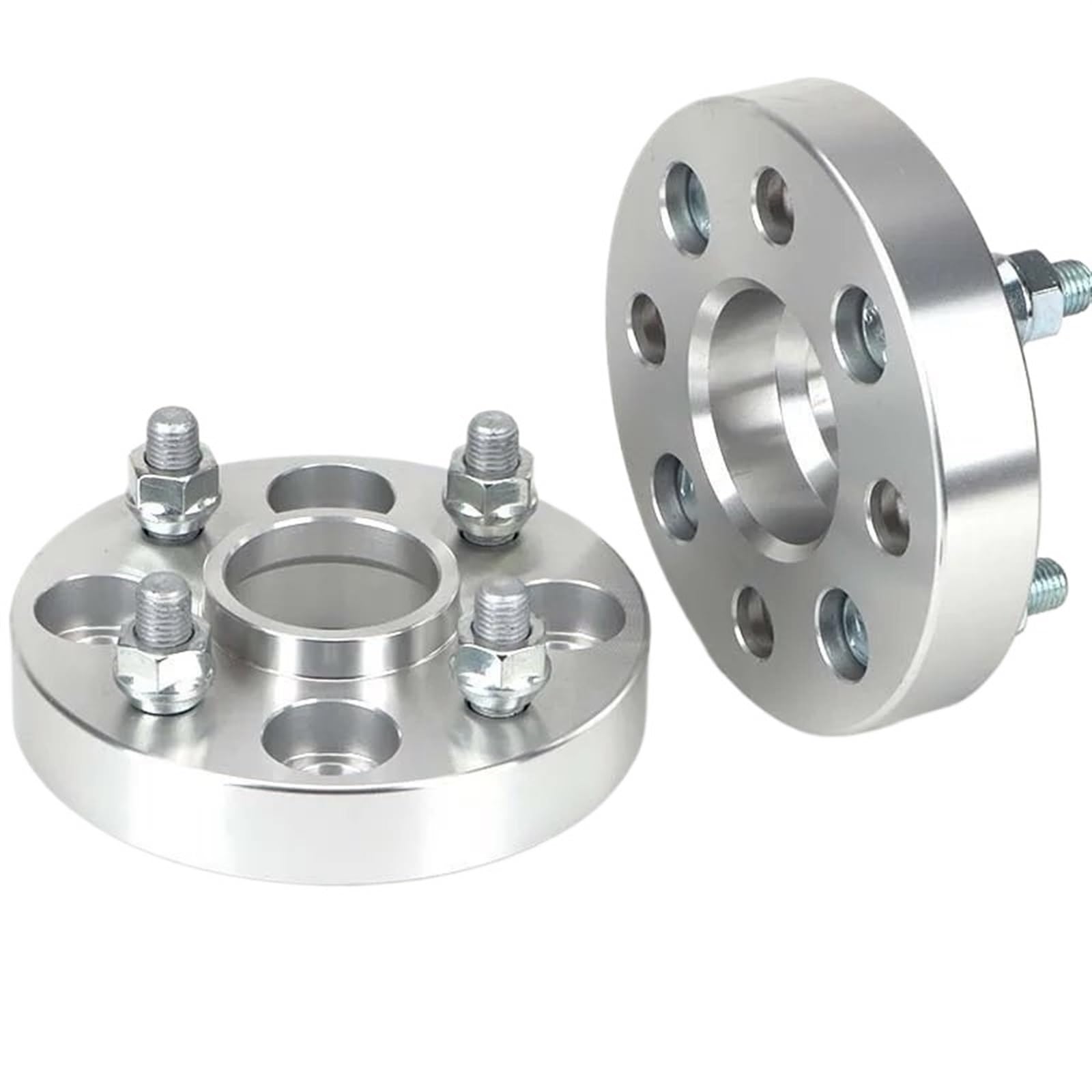 Wheel Spacers Für Peugeot Für 206 Für 2008 Für 207 Für 208 Für 306 Für 307 Für 308 Für 3008 2 Stück PCD 4x10 8 65,1mm 15/20/25/30/35/40/70mm Rad Spacer Adapter Rad Distanzscheiben(2PCS 40mm Silver) von YUCHUJCGSS