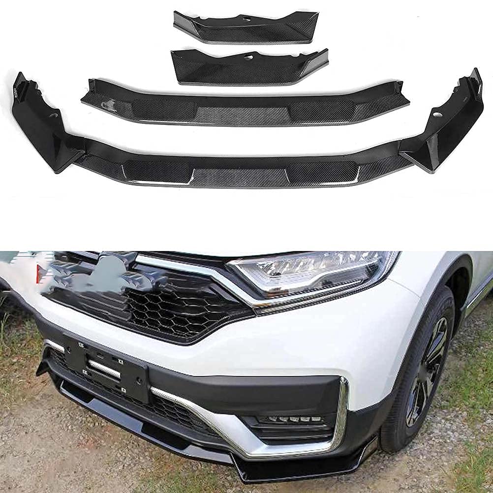 Yucss 3 Stück ABS Auto Frontlippe Kinn Stoßstange Spoiler Splitter Karosserie Kit Lippenabweiser Lippe Diffusor für Honda Cr-V Crv 2021, abnehmbar von YUCSS