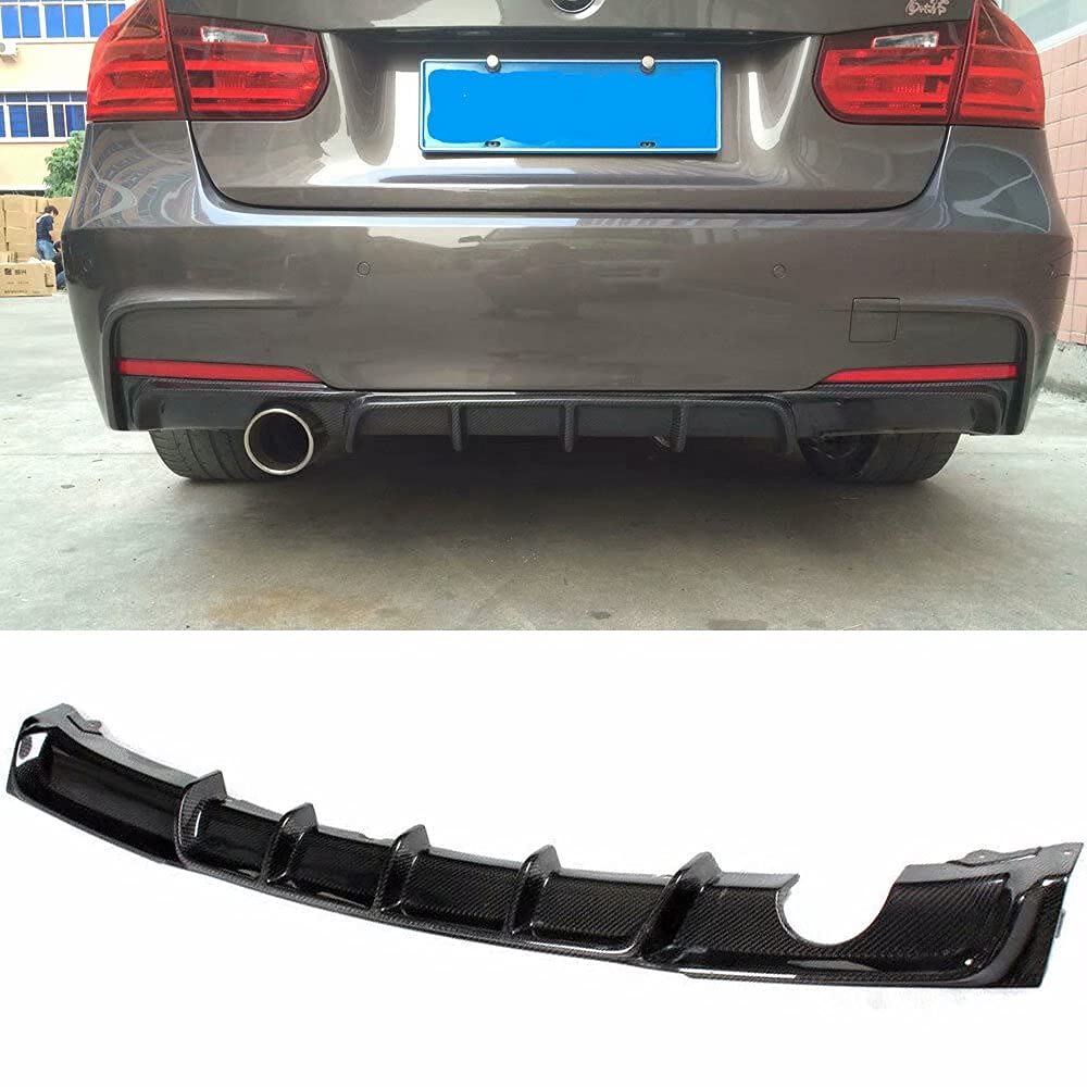 Yucss Auto Diffusor passend für F30 325I 328I 340I M-Tech M-Sport 2012-2017 FRP Heckstoßstange Spoiler von YUCSS