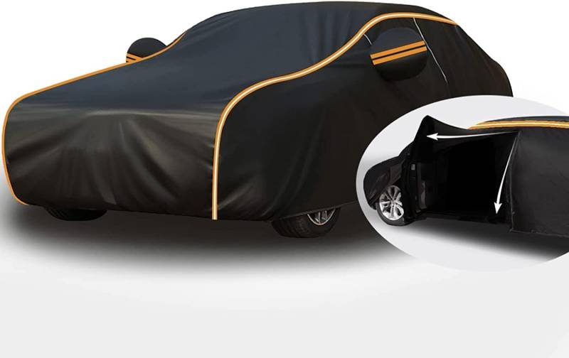 Autogarage Abdeckung Hagelschutz für Mazda MX5 ND,Autoabdeckung Outdoor,Auto Abdeckplane Wasserdicht Atmungsaktiv UV Schutz Staubdicht Winddichte Allwetterschutz (Color : C, Size : Add Cotton) von YUEDFLP