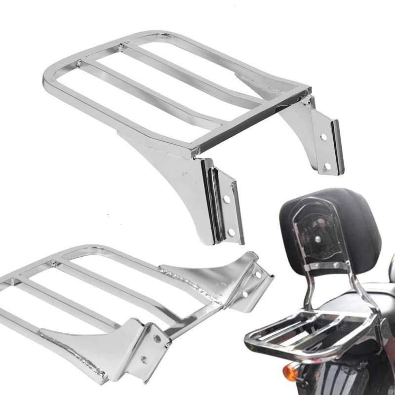 Motorrad Gepäckhalter Für H&Arley Für Sportster XL 04-17 Für Dyna 06-17 FLST FLSTC LSTSC 06-17 Motorrad Hinten Rückenlehne Gepäckträger von YUEDONGLAN