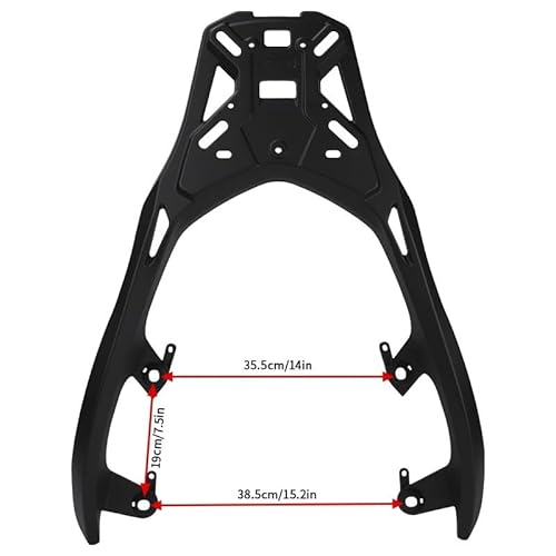 Motorrad Gepäckhalter Gepäckträger Für Motorrad-Top-Box-Halterung Für Y&amaha Xmax300 Motorrad-Heckträger-Vergrößerungsträger von YUEDONGLAN