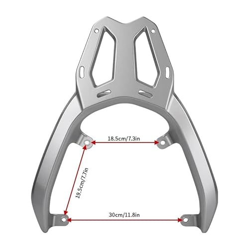 Motorrad Gepäckhalter Hinten Gepäckträger Träger Motorrad Extender Halterung Motorrad Zubehör Lagerung Box Unterstützung Für UHR150 von YUEDONGLAN