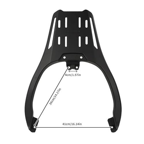 Motorrad Gepäckhalter Hinten Motorrad Gepäckträger Für K&YMCO AK550II 2023 Motorrad Reitstock Top Box Unterstützung Hinten Träger Gepäck Rack von YUEDONGLAN