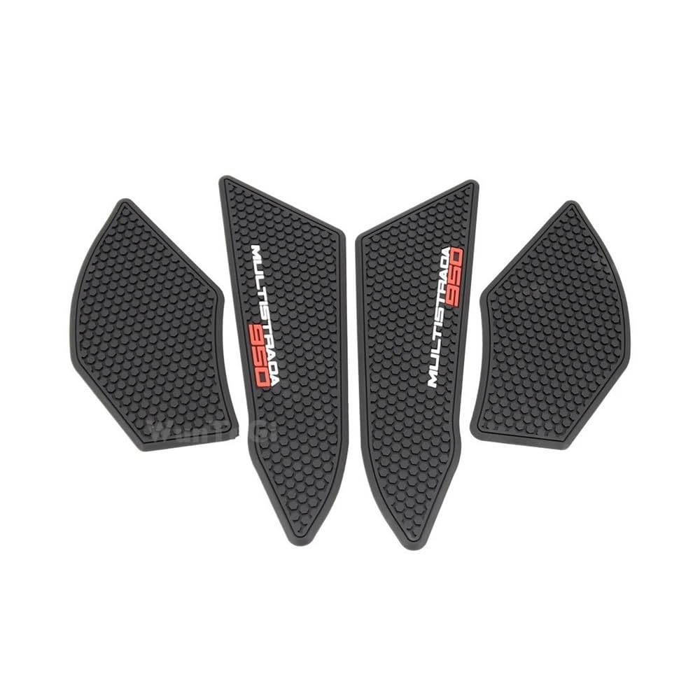 Motorrad Tankschutz Aufkleber Seite Kraftstoff Tank Pad Tank Pads Schutz Aufkleber Aufkleber Gas Knie Grip Traktion Pad Seite Aufkleber Für D&ucati MULTISTRADA 950 950S von YUEDONGLAN