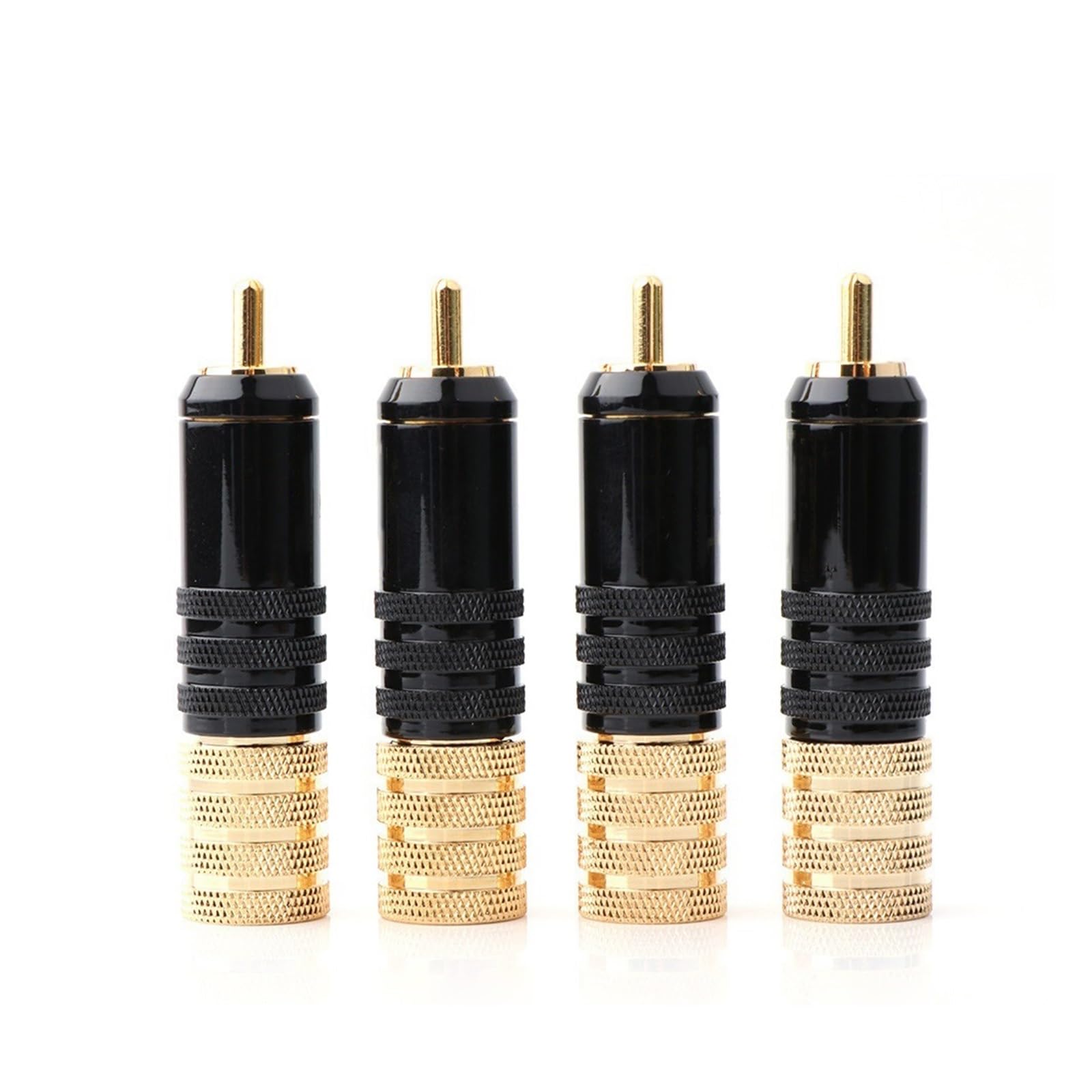 YUEKOPOU Bananen-Lautsprecher-Stecker, Bananen-Kab 4pieces Jack Adapter HiFi Connector Audio Plug von YUEKOPOU