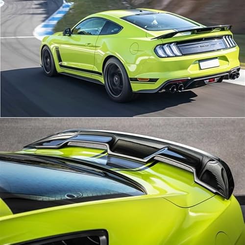 Automobil Heckspoiler Spoiler für Mustang GT500 2015-2020, Heckklappe mit hohem Kick-Wing-Lippenteil, glänzend schwarz von YUENAN2025