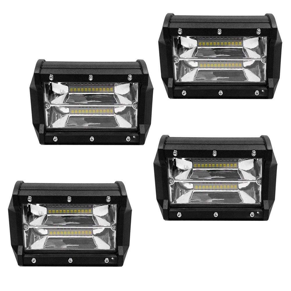 YUENFONG 4x72W LED Arbeitsscheinwerfer Zusatzscheinwerfer OffroadScheinwerfer,Wasserdicht,IP67Überschwemmung,5400LM,für SUV, LKW, UTV von YUENFONG