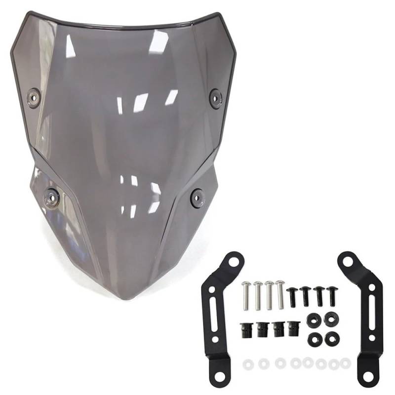 Frontverkleidung Windabweiser Für KA&was&AKI Z500 Z 500 SE 2024 2025 Motorrad Air Windabweiser Frontscheibe Windschutzscheibe Windschutz(Gray) von YUEVABDE