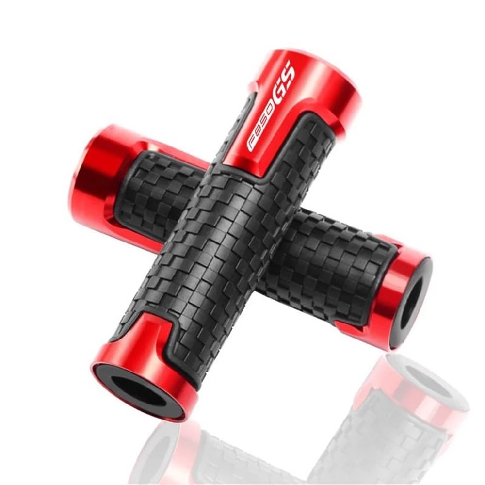 Lenkergriffe 22MM 7/8" Für B&MW F750GS F850GS Motorrad Anti-Rutsch-Lenkergriffe Hand Bar Grip Abdeckung Gummigriffe(F850GS Red) von YUEVABDE