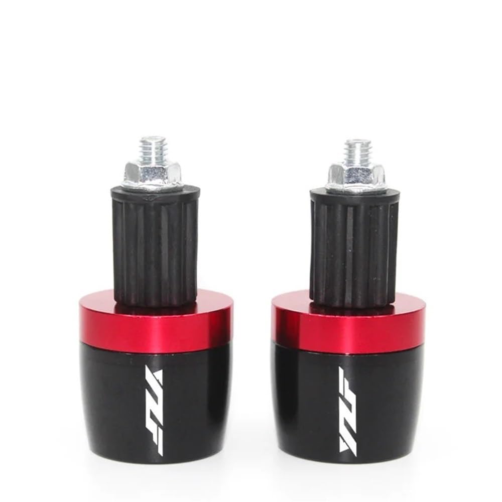 Lenkergriffe 22MM 7/8" Für Y&AMA&HA YZF R1 YZF R6 YZFR6 YZF R125 YZFR15 R25 YZF R3 YZF R25 Motorradzubehör Lenker Handgriffe Lenkerenden Kappe(Red A) von YUEVABDE