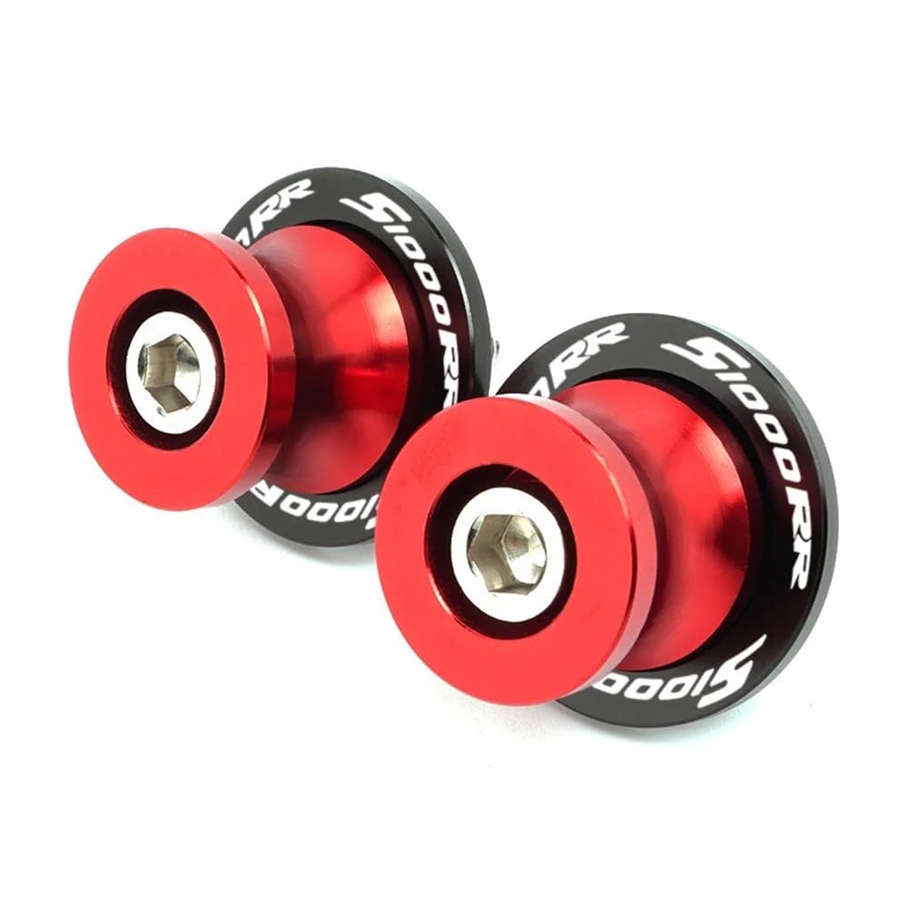 Montageständer Schwingen Für B&MW S1000R S1000RR 2009-2022 2023 S 1000 R RR Motorrad 8 MM Schwinge Ständer Schraube Schwinge Spulen Slider(S1000RR Red) von YUEVABDE