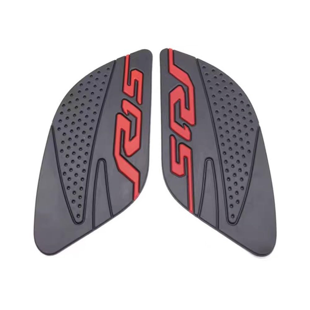 Motorcycle Tank Traction Pad Für Y&AMA&HA YZF R15 V2 V3 R 15 YZFR15 2017 2018 Motorrad Tank Pads Schutz Aufkleber Knie Grip Traktion Pad Seite Kraftstoff Tank Pad(Red) von YUEVABDE