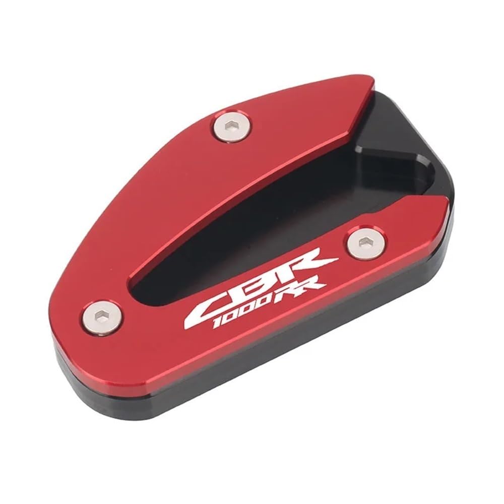 Motorrad CNC Kickstand Fuß Seitenständer Verlängerung Pad Stützplatte Für CBR1000RR CBR 1000RR CBR1000 RR 2017-2021(Red) von YUEVABDE