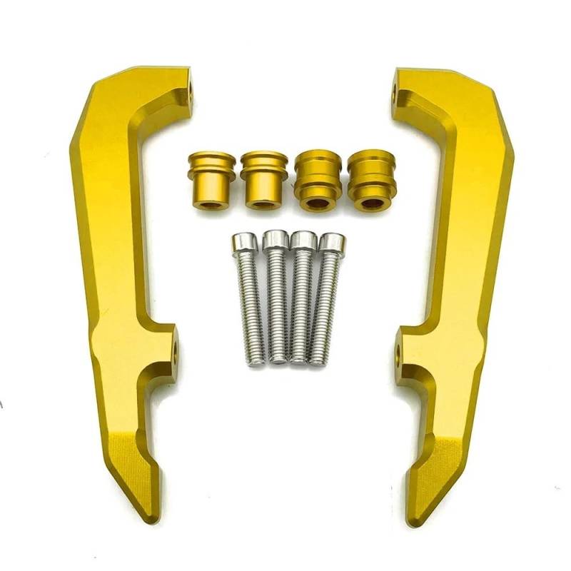 Motorrad Haltegriff Für Beifahrer Hinten Für H&ONDA GROM MSX125 MSX 125 2021-2022 Motorrad Hinten Haltegriffe Sitz Sozius Schiene Griff Armlehne Zubehör(Gold) von YUEVABDE