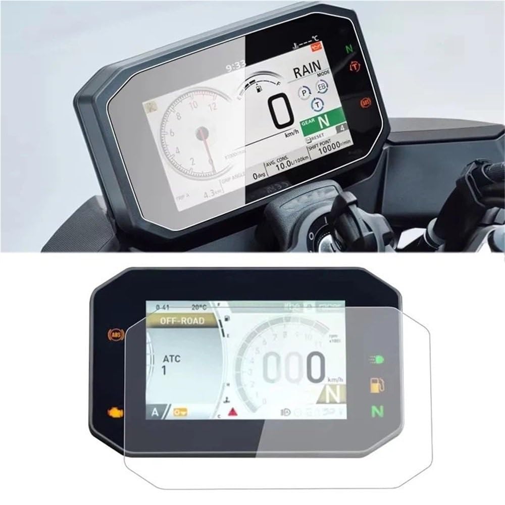 Motorrad Instrument Membran Für H&ONDA CB 750 CB750 Hornet 2023 Dashboard Screen Protector Scratch Schutz Film(2 Set) von YUEVABDE