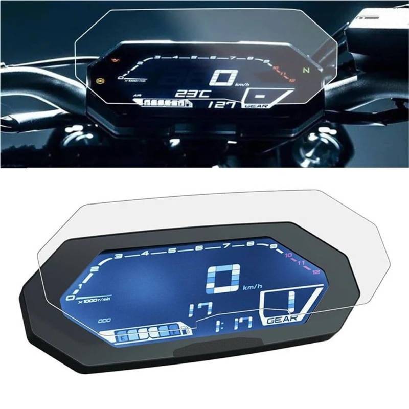 Motorrad Instrumentenmembran Für Y&AMA&HA MT-07 MT07 FZ-07 FZ07 MT FZ 07 2021 2022 Motorrad Scratch Cluster Screen-Dashboard Schutz Instrument Film(1 pcs) von YUEVABDE