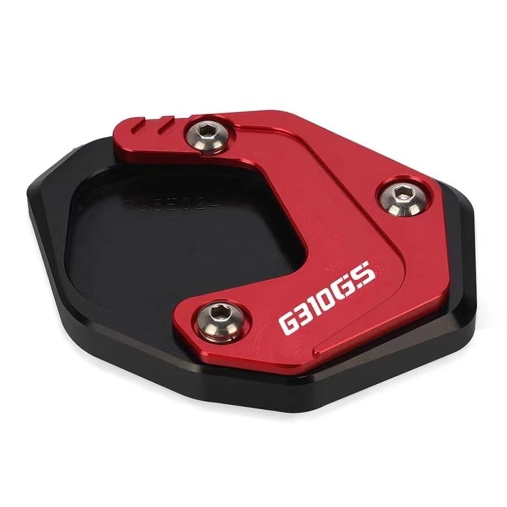 Seitenständer-Stützplatte Für B&MW G310GS G 310 GS 2018-2023 2022 2021 CNC Kickstand Seite Stehen Verlängerung Fuß Pad Unterstützung Motorrad Zubehör(Red) von YUEVABDE