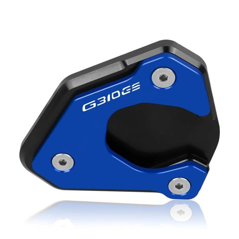 Seitenständer-Stützplatte Für B&MW G310GS G310 GS G 310 GS 2022 2023 Motorrad CNC Ständer Verlängerung Pad Fuß Seite Stehen Platte(Blue) von YUEVABDE