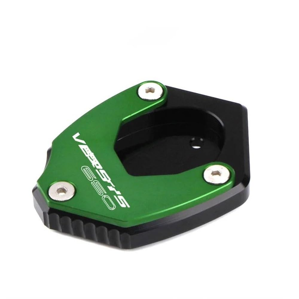 Seitenständer-Stützplatte Für KA&was&AKI Ve&rs&ys 650 2010-2023 2022 2021 2020 Motorrad Seite Stehen Pad Platte Kickstand Enlarger Unterstützung Verlängerung(Green) von YUEVABDE