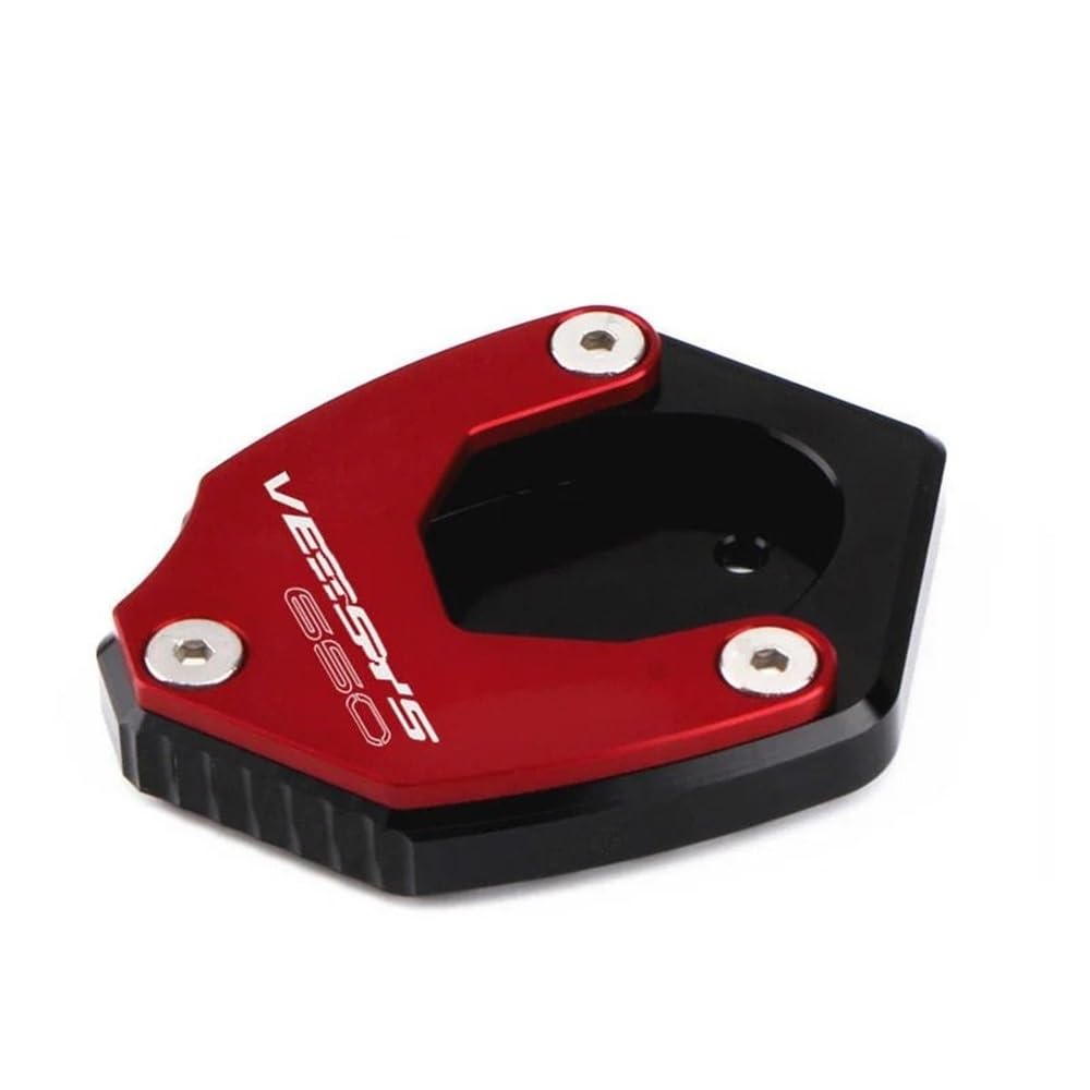 Seitenständer-Stützplatte Für KA&was&AKI Ve&rs&ys 650 2010-2023 2022 2021 2020 Motorrad Seite Stehen Pad Platte Kickstand Enlarger Unterstützung Verlängerung(Red) von YUEVABDE