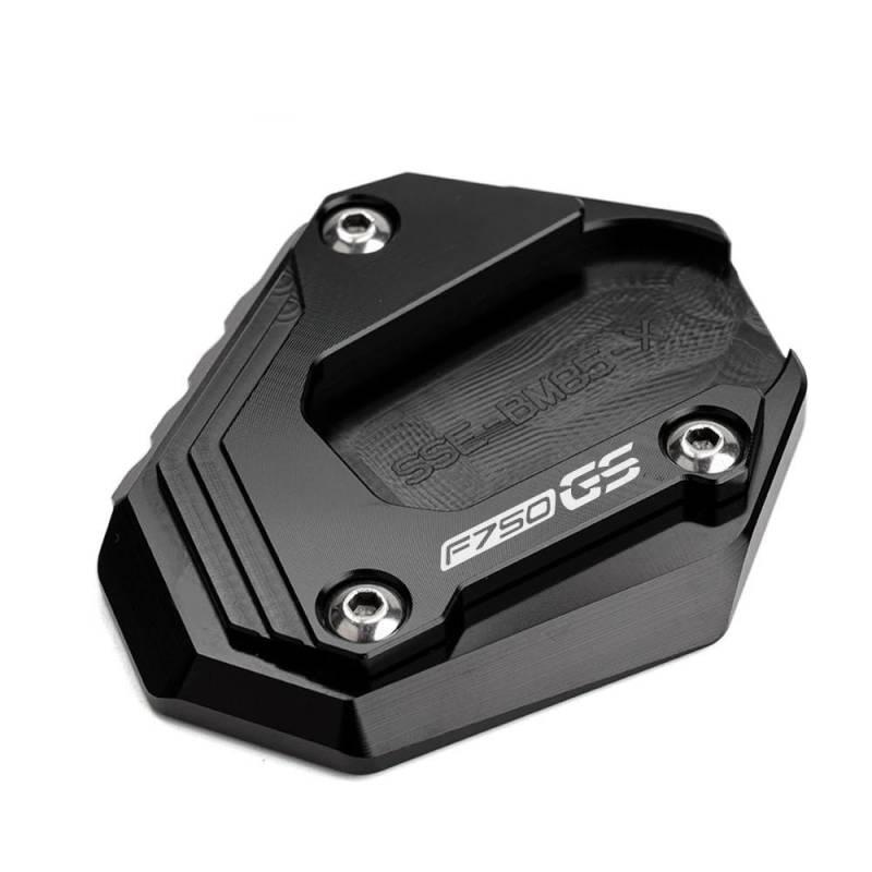 Ständerverlängerungspolster Für B&MW F850 GS Adventure F 750 850 GS ADV F850GS F750GS Motorrad CNC Aluminium Ständer Fuß Seitenständer Extender(Black-F750GS) von YUEVABDE