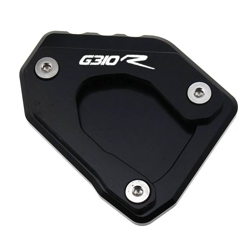 Ständerverlängerungspolster Für B&MW G310R G 310R G 310R 2017 2018 2019 Motorrad Kickstand Verlängerung Platte Fuß Seite Stehen Vergrößern Pad(Black) von YUEVABDE