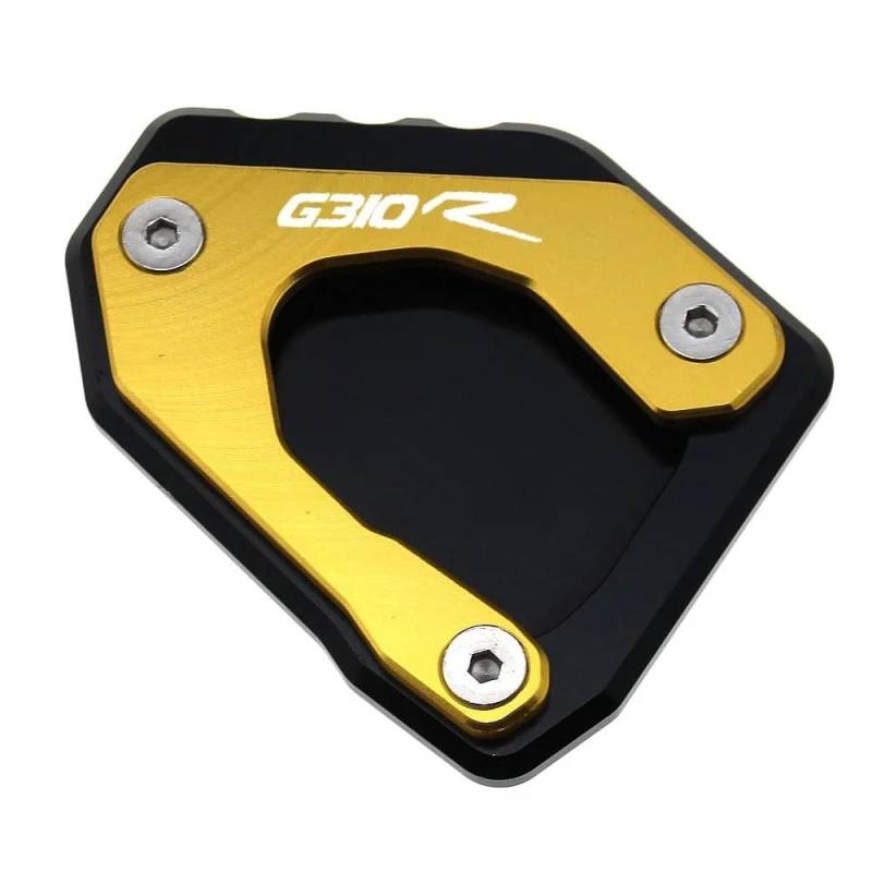 Ständerverlängerungspolster Für B&MW G310R G 310R G 310R 2017 2018 2019 Motorrad Kickstand Verlängerung Platte Fuß Seite Stehen Vergrößern Pad(Gold) von YUEVABDE