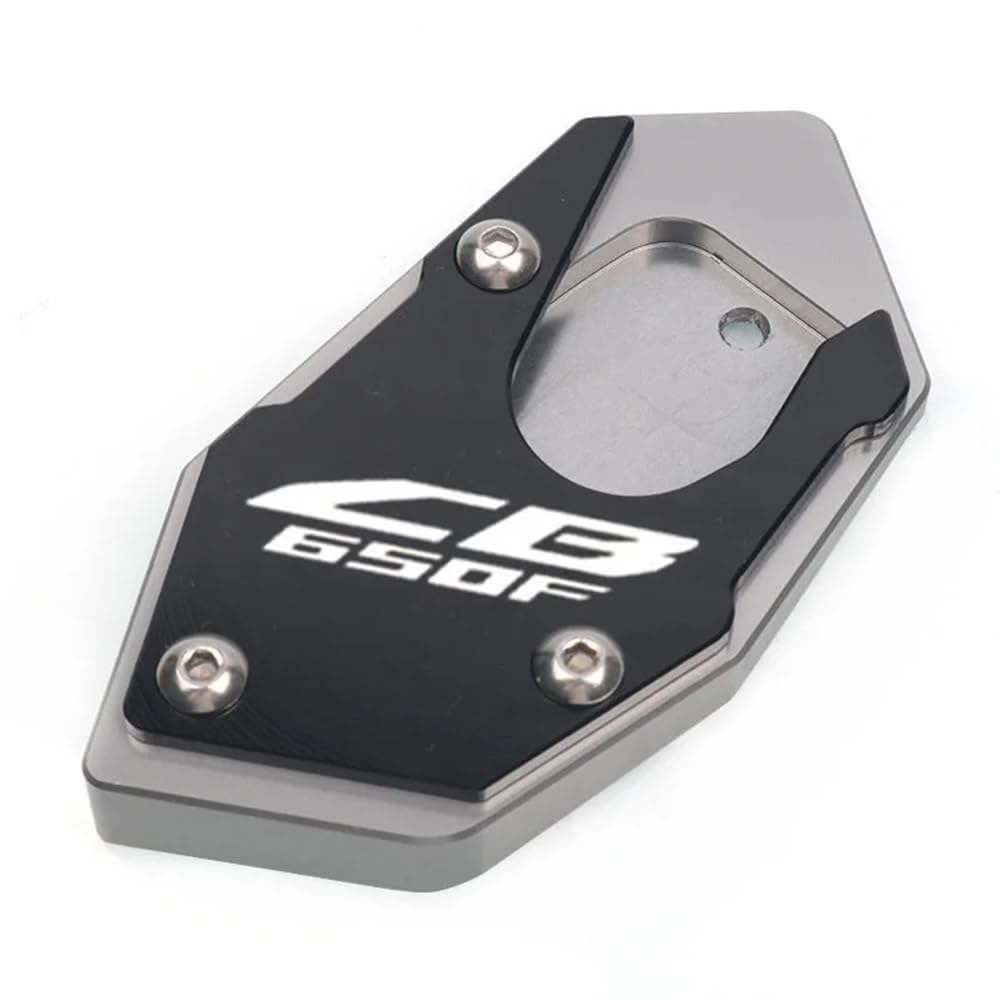 Ständerverlängerungspolster Für CBR650R CB650R CBR650F CB650F Motorrad CNC Kickstand Fuß Seitenständer Verlängerung Pad Stützplatte Vergrößern Ständer(CB650F-Titanium) von YUEVABDE