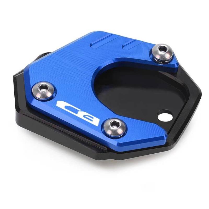 Ständerverlängerungspolster Für H&ONDA CB 650R CB650R CB300R 2019-2023 CB 650 R CB500X/F CB400X Motorrad Kickstand Fuß Seitenständer Verlängerung Pad Unterstützung Vergrößern Platte(Blue) von YUEVABDE