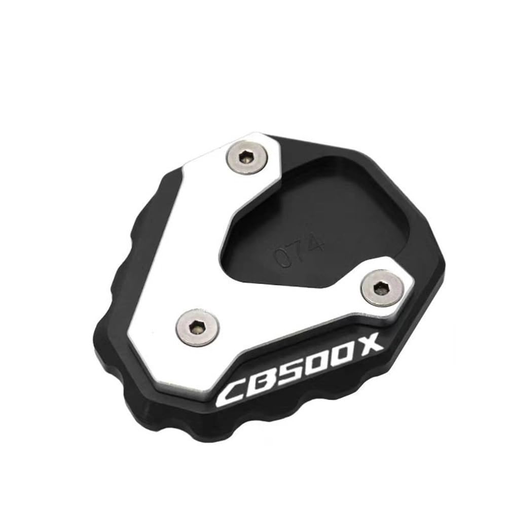 Ständerverlängerungspolster Für H&ONDA CB500X CB400X CB 500X CB400 X 2017-2023 2020 2021 2022 Motorrad Kickstand Fuß Pad Seite Stehen Verlängerung(Black CB500X) von YUEVABDE