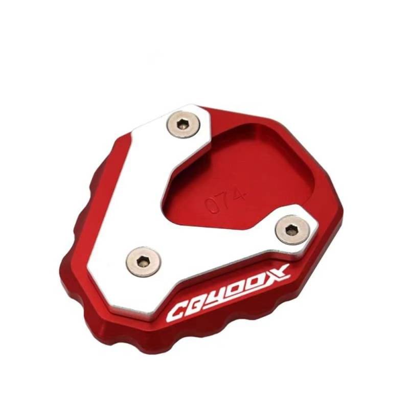 Ständerverlängerungspolster Für H&ONDA CB500X CB400X CB 500X CB400 X 2017-2023 2020 2021 2022 Motorrad Kickstand Fuß Pad Seite Stehen Verlängerung(Red CB400X) von YUEVABDE