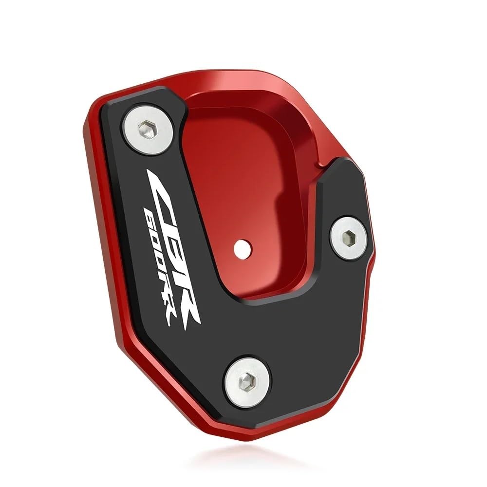 Ständerverlängerungspolster Für H&ONDA CBR600RR Cbr600rr Cbr600 Rr 2007-2023 Motorrad CNC Kickstand Seite Stehen Verlängerung Pad Enlarger Unterstützung Platte(Red) von YUEVABDE