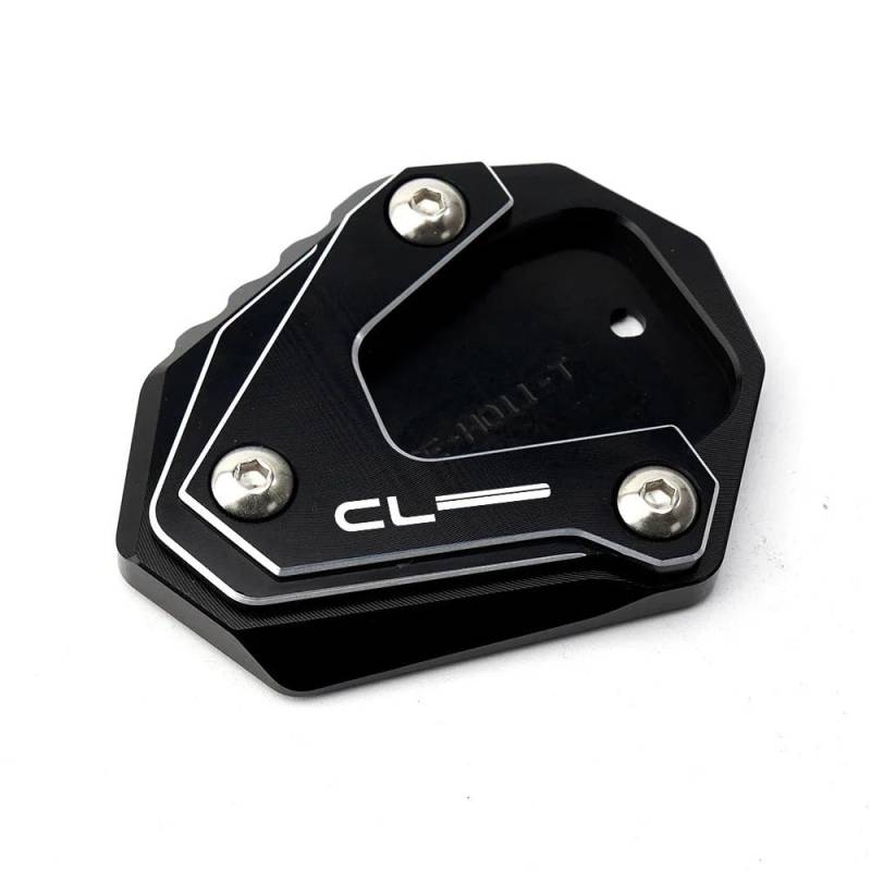 Ständerverlängerungspolster Für H&ONDA CL500 CL250 CL300 CL 250 300 500 2023 Motorrad Aluminium Seite Stehen Verlängerung Ständer Vergrößern Pad(Black-CL) von YUEVABDE