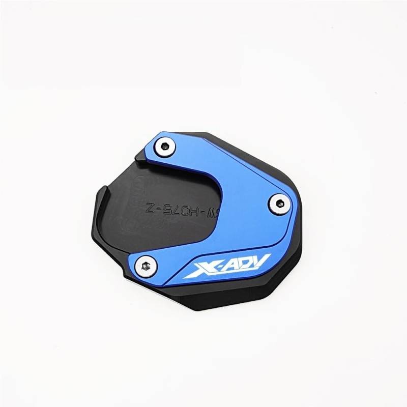 Ständerverlängerungspolster Für H&ONDA X ADV XADV X-ADV 750 XADV750 2021 2022 2023 2024 CNC Motorrad Ständer Seite Stehen Verlängerung Pad Vergrößerungs Platte(Blue) von YUEVABDE