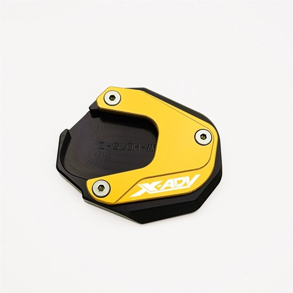 Ständerverlängerungspolster Für H&ONDA X ADV XADV X-ADV 750 XADV750 2021 2022 2023 2024 CNC Motorrad Ständer Seite Stehen Verlängerung Pad Vergrößerungs Platte(Gold) von YUEVABDE