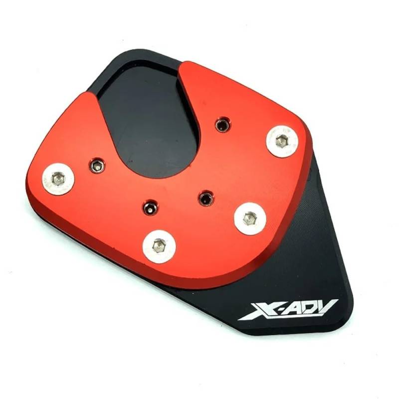 Ständerverlängerungspolster Für H&ONDA XADV 750 X-ADV 750 NC750X NC750 X 2017-2020 Motorrad Ständer Verlängerung Platte CNC Fuß Seite Stehen Pad(XADV750 Red) von YUEVABDE