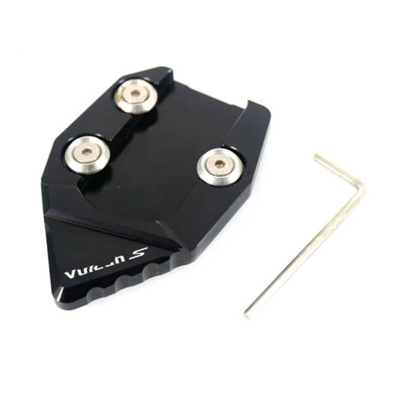 Ständerverlängerungspolster Für KA&was&AKI Vu&lc&an S VN650 VN 650 2015-2018 Motorrad CNC Kickstand Fuß Seite Stehen Verlängerung Pad Unterstützung Platte Vergrößern(Black) von YUEVABDE