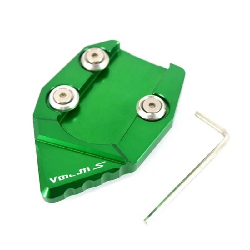 Ständerverlängerungspolster Für KA&was&AKI Vu&lc&an S VN650 VN 650 2015-2018 Motorrad CNC Kickstand Fuß Seite Stehen Verlängerung Pad Unterstützung Platte Vergrößern(Green) von YUEVABDE